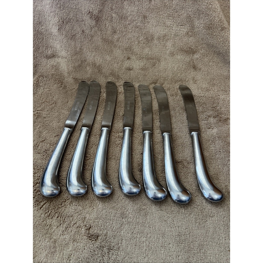 Orleans Silver ORL19 Stainless‎ Dinner Knives Japan Blunt Hollow Pistol Knife